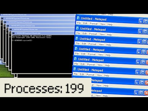 How many programs can Windows XP handle?