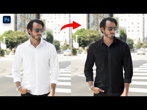White Shirt to Black Photoshop | 1 Minute Photoshop | Photoshop 2024