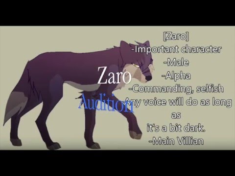Zaro Audition - The Albino Wolf - Animated Series
