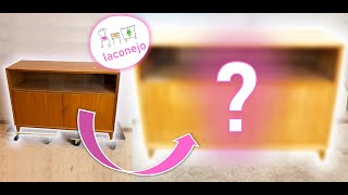 Low cost restoration of MID CENTURY SIDEBOARD | Complete Furniture Makeover