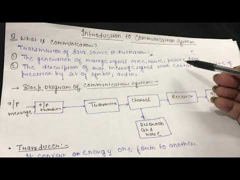 Introduction to communication system and block diagram of communication system