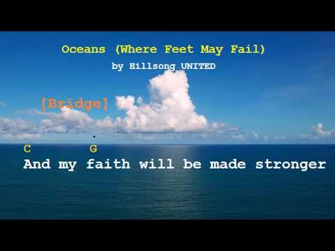 Oceans (Where Feet May Fail) | Hillsong United | Chords And Lyrics | Karaoke | Cover