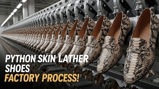 Behind a PYTHON SKIN SHOES Factory: Hidden Processes You Never Knew | Ultra Phase