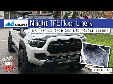 Nilight TPE Floor Liners Install onto 3rd Gen Toyota Tacoma - Better than WeatherTech? | Mod #59