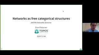 Evan Patterson (11/04/25): Networks as free categorical structures