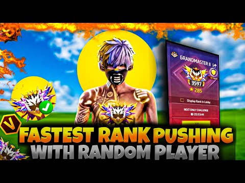 FASTEST RANK PUSHING with RANDOM PLAYERS 💥 | Solo to Grandmaster Challenge 🔥 | Free Fire Ranked Rush