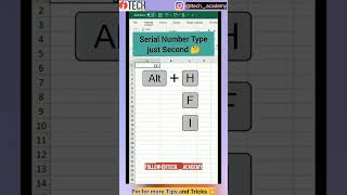 #important #series #number in 1min#shortcut#tricks#excel #learning#interview #viral #trending#shorts