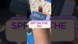 Dewy, protected skin in seconds? This SPF glow stick is a game-changer! ☀️✨#beach #travel