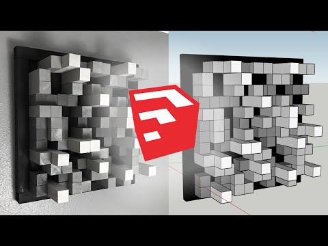 Google SketchUp FREE Tutorial- Acoustic Sound Diffuser