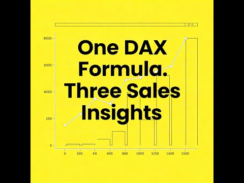 One DAX Formula. Three Sales Insights. 💥