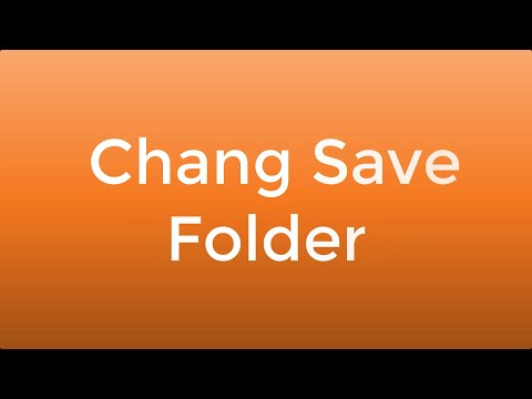 JOB MANAGER  -  CHANGE SAVE FOLDER