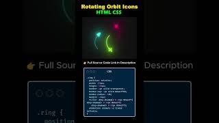 Neon Orbit Animation Using Pure HTML & CSS 🔥