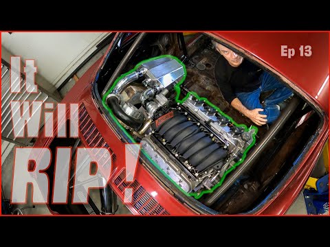 Sideways turbo V8 into a Corvair