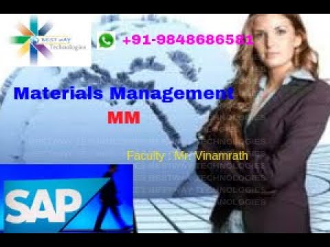 SAP MM Online Training in Hyderabad, Bangalore, Pune, India, USA