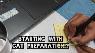 Starting with CAT preparation| Design student| Fresher| Journey#catexampreparation #catexamstips