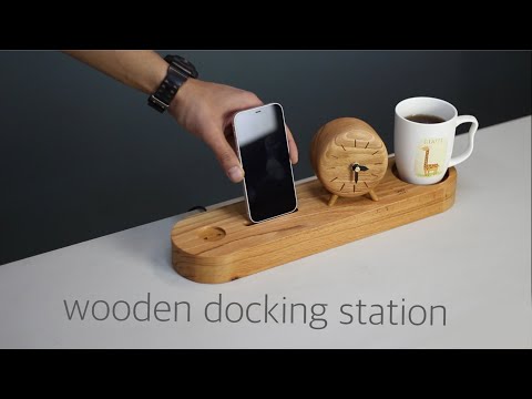 Wooden desk organizer office
