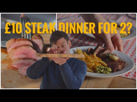 We Cooked a Steak Dinner for TWO - on a £10 Budget
