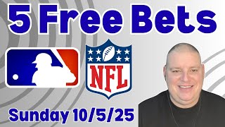 Sunday 5 Free Betting Picks & Predictions - 10/5/25 l Craig's Picks & Predictions