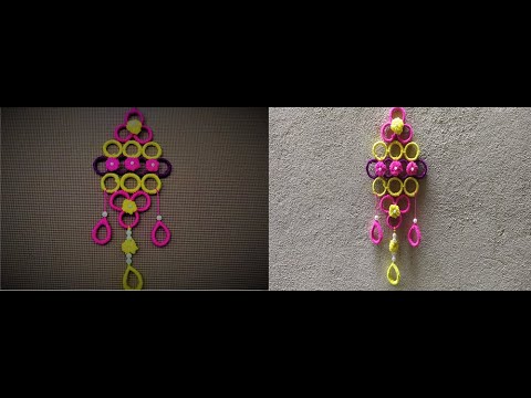 Wool Craft Idea | DIY Easy Woolen Wall hanging | Best Out Of Waste |  Wall Hanging using news paper