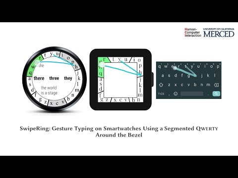 SwipeRing: Gesture Typing on Smartwatches