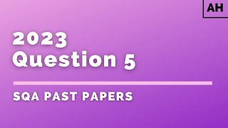 Advanced Higher Physics | SQA Past Papers | 2023 | Q5