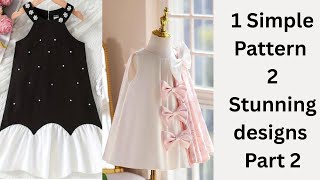 Watch How I Turned 1 Simple A Line Pattern Into 3 Stunning Masterpieces/ Profitable Sewing project.