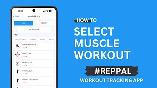 Muscle Workouts - REPPAL, Workout Tracking APP