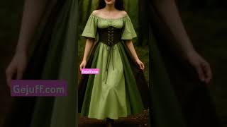 Traditional Dirndl Dress Try-On | Oktoberfest Bavarian Peasant Dress 👗🇩🇪 #Dirndl #OktoberfestDress