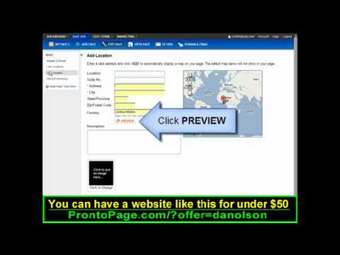 Beginners! How to make your own website - Google maps page
