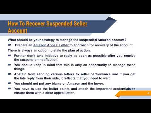 Recover Suspended Amazon Seller Account