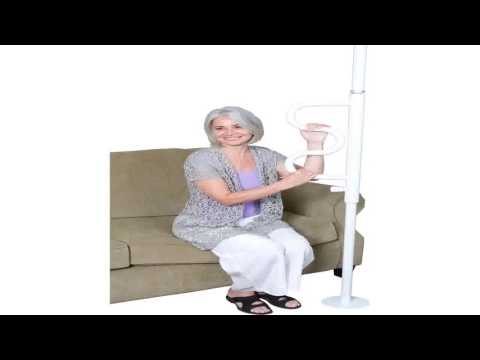 Stander Security Pole Tension Mounted Floor to Ceiling Transfer Pole and St