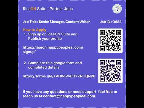 Senior Manager, Content Writer | Partner Jobs | RiseON Suite #riseonjobs #techcareers #careergrowth