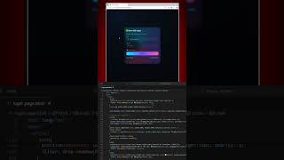 Simple Login Form using HTML & CSS Clean UI Design #webdevelopment #shorts