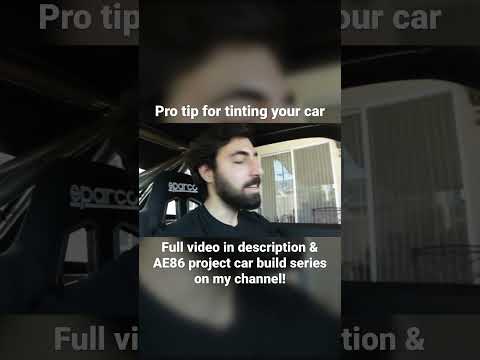 Pro tip for tinting your slow race car