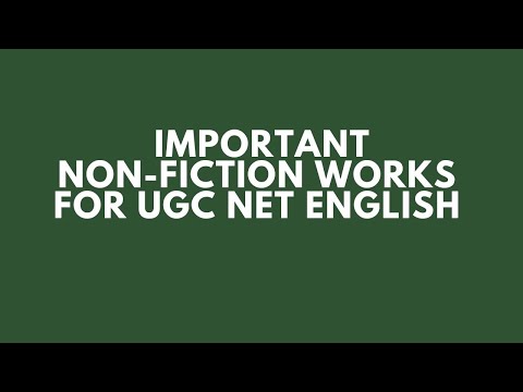 UNIT-IV IMPORTANT NON-FICTION WORKS