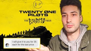 MESSING WITH BANDITO TOUR TICKET SCAMMERS (Twenty One Pilots Concert)