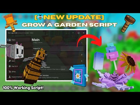 [🐝 NO KEY] Grow a Garden Script | Auto Farm, Dupe Fruits, Candy Blossom, Seed Spawner, Dupe Sheckles