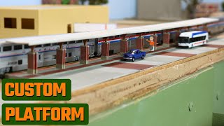 Build a Custom Model Railroad Station Platform