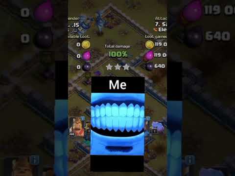 when I completed 3 star attack without any problem #coc#clashofclans#supercell#attack#threestar