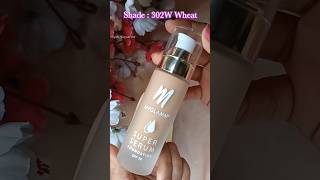 Swatch 😍 Myglamm Super serum foundation : 302W Wheat shade #yehhayaat #myglamm #foundation #shorts