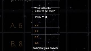 give the answer in the comment #codingforbeginners #coding #pythonanddjangofullstackwebdeveloper