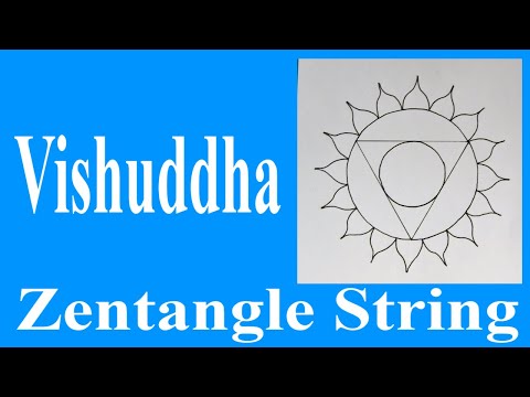 How to Draw Chakra Zentangle String   Template   Vishuddha   NO MATH OR GEOMETRY SKILLS REQUIRED