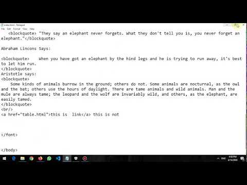 HTML tutorial#6.How to create Hyperlink: for  Beginners in Hindi/Urdu