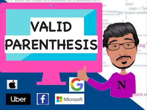 Valid Parentheses | Stack Data Structure (Microsoft Coding Interview Question)