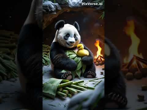 The Duck and the Panda’s Kindness#animatedworld #cute #cat #magicinmotion #trending #ytshorts #cute