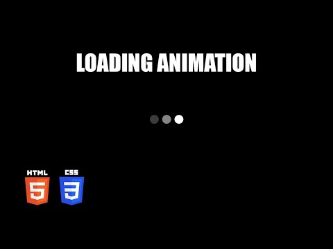 Fading Loading Animation | HTML & CSS Tutorial