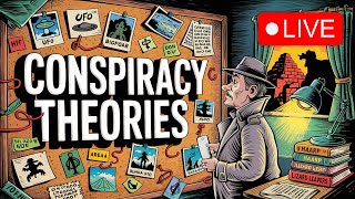 *LIVE* Conspiracy Theories to Relax and sleep | Black Screen With Rain Sounds For Sleep
