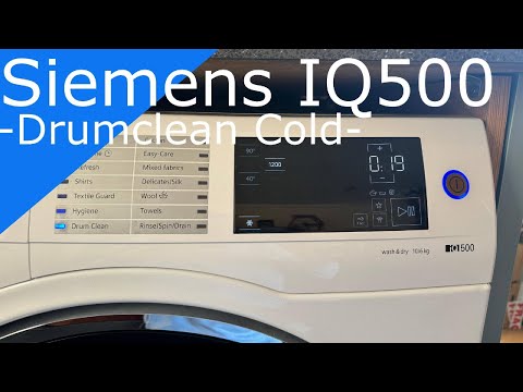 Siemens IQ 500 Washer Dryer - Drum Clean Cold (FluffClean)