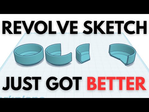 Start and Sweep your Tinkercad Revolve Sketch
