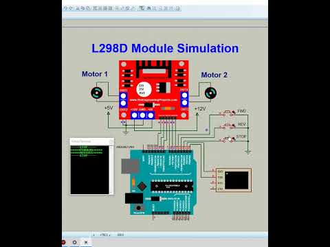 How to use Arduino Uno and L298 with Buttons  #arduinoproject #arduinotutorial #arduino #arduinouno